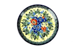 261 Bunzlau Gebaksbordje Unikat U4578 261 Gebaksbordjes Ø 16 cm